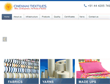 Tablet Screenshot of chennaitextiles.net